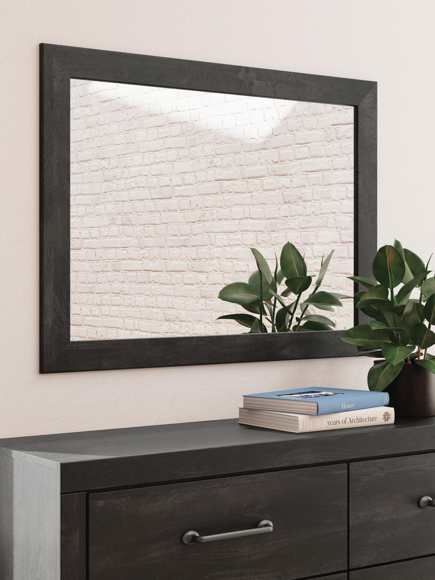 Delmorta  Panel Bed, Dresser And Mirror