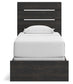Delmorta  Panel Bed, Dresser And Mirror