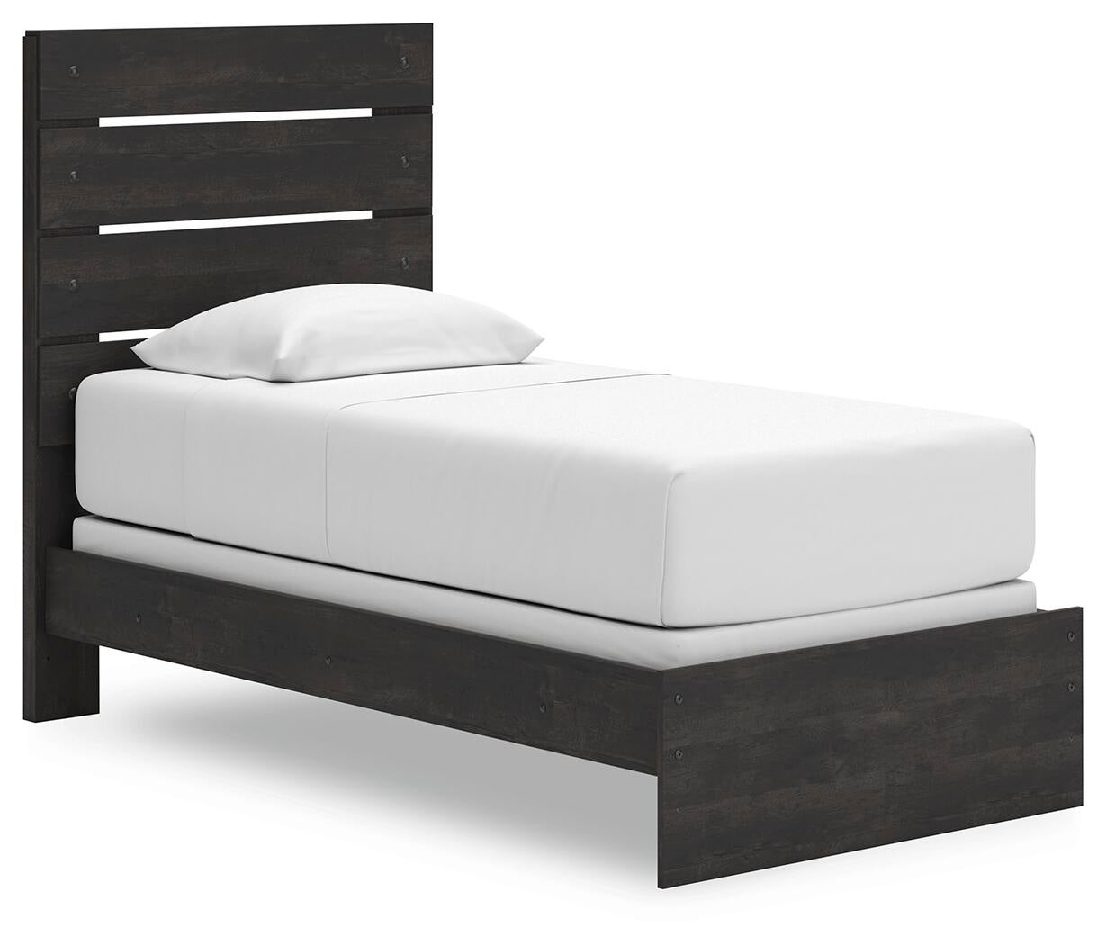 Delmorta  Panel Bed, Dresser And Mirror