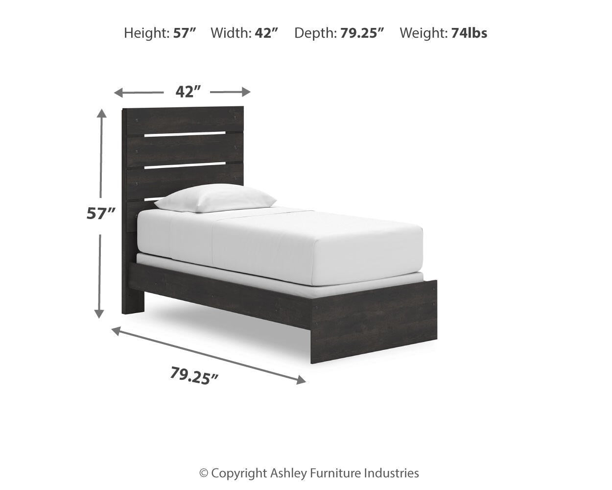 Delmorta  Panel Bed, Dresser And Mirror
