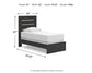 Delmorta  Panel Bed, Dresser And Mirror