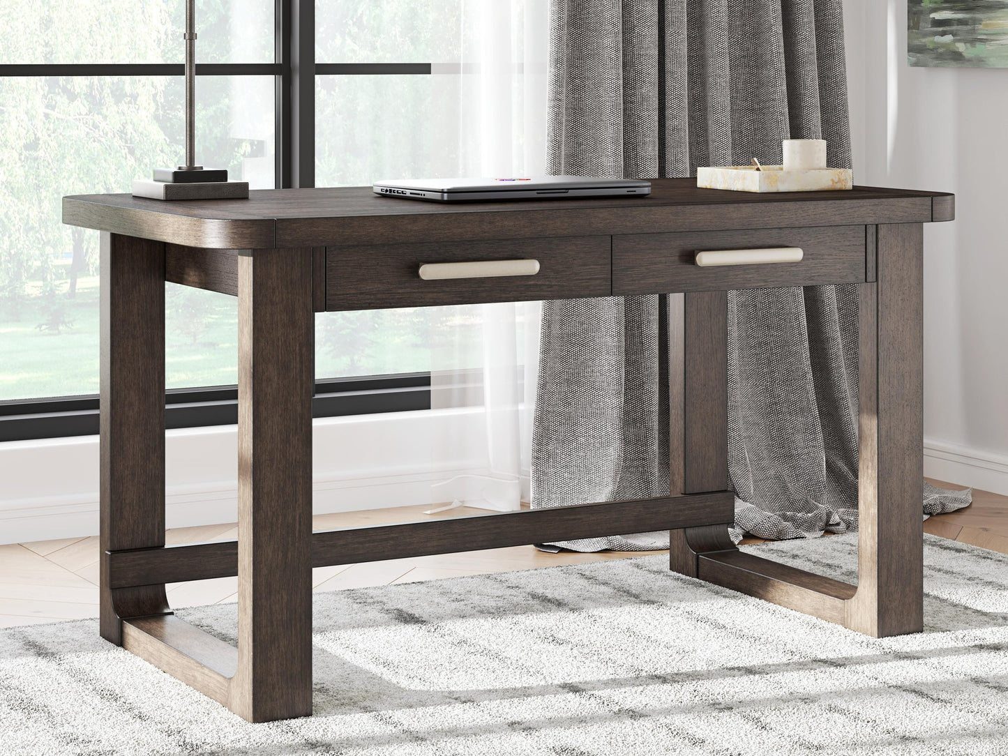 Brecton Home Office Desk With Chair