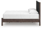 Cadmori  Upholstered Panel Platform Bed, Dresser And Mirror