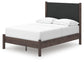 Cadmori  Upholstered Panel Platform Bed, Dresser, Mirror, Chest And Nightstand