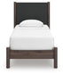 Cadmori  Upholstered Panel Platform Bed, Dresser, Mirror, Chest And Nightstand