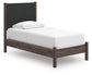 Cadmori  Upholstered Panel Platform Bed, Dresser, Mirror, Chest And Nightstand