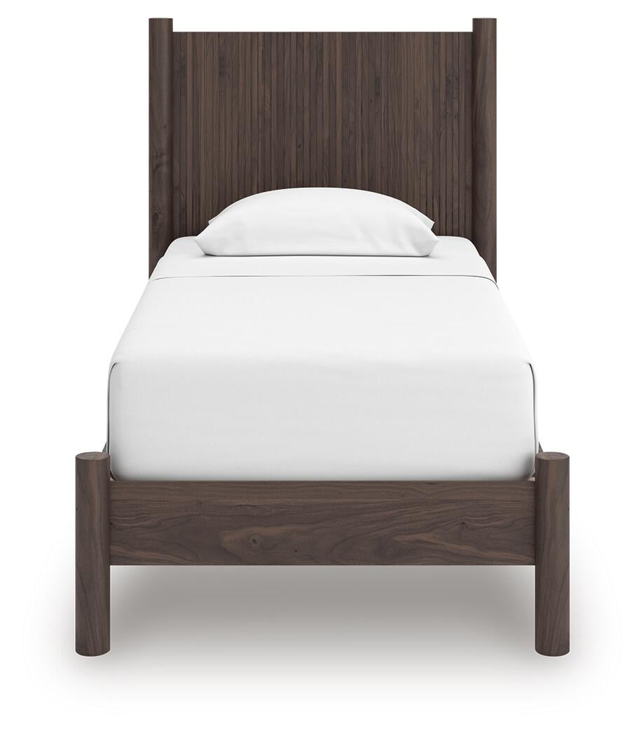 Cadmori  Panel Platform Bed, Dresser, Mirror, Chest And Nightstand
