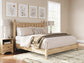 Aleaport  Panel Bed With Mirrored Dresser
