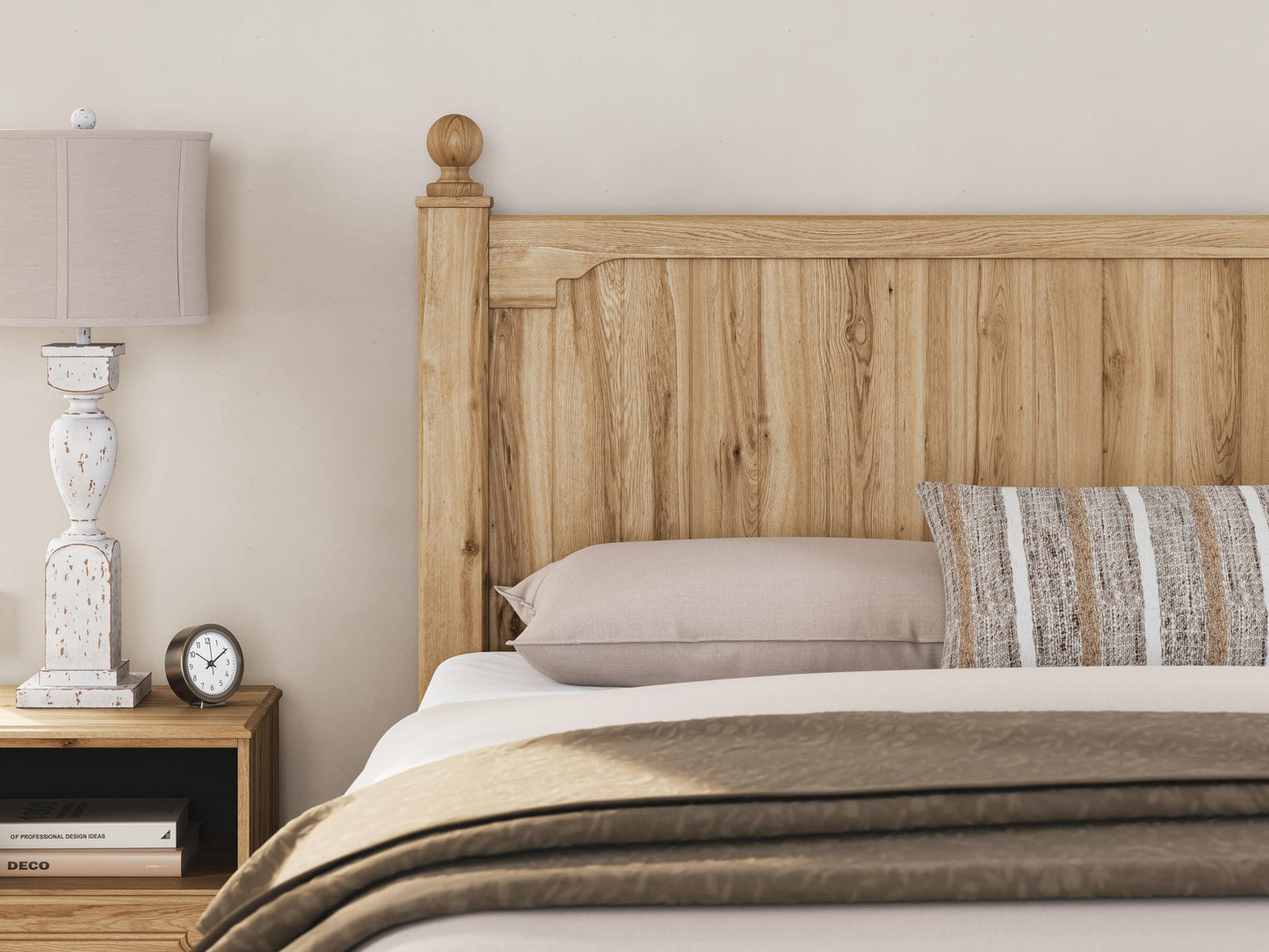Aleaport  Panel Bed With Mirrored Dresser