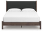 Cadmori  Upholstered Panel Platform Bed, Dresser, Mirror And Nightstand