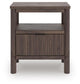 Cadmori  Upholstered Panel Platform Bed, Dresser, Mirror And Nightstand