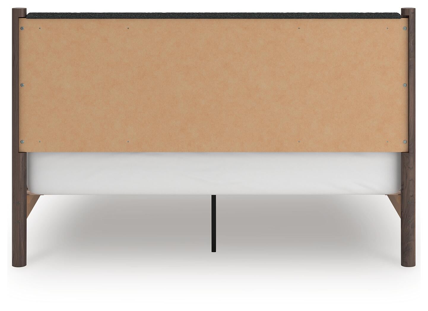 Pamytta  Upholstered Panel Platform Bed, Dresser And Mirror