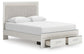 Birmonton  Upholstered Panel Platform Storage Bed, Dresser, Mirror And Nightstand