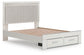 Birmonton  Upholstered Panel Platform Storage Bed, Dresser, Mirror And Nightstand