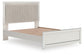 Zuraleus  Upholstered Panel Platform Bed, Dresser And Mirror