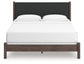 Cadmori  Upholstered Panel Bed, Dresser, Mirror, Chest And Nightstand