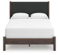 Cadmori  Upholstered Panel Bed, Dresser, Mirror And Nightstand