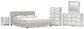 Birmonton California  Upholstered Bed, Dresser, Mirror, Chest And Nightstand