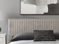 Birmonton California  Upholstered Bed, Dresser, Mirror, Chest And Nightstand