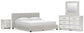 Birmonton  Upholstered Bed, Dresser, Mirror And Nightstand