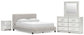 Birmonton  Upholstered Bed, Dresser, Mirror And Nightstand