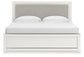 Birmonton  Upholstered Panel Bed, Dresser, Mirror, Chest And Nightstand