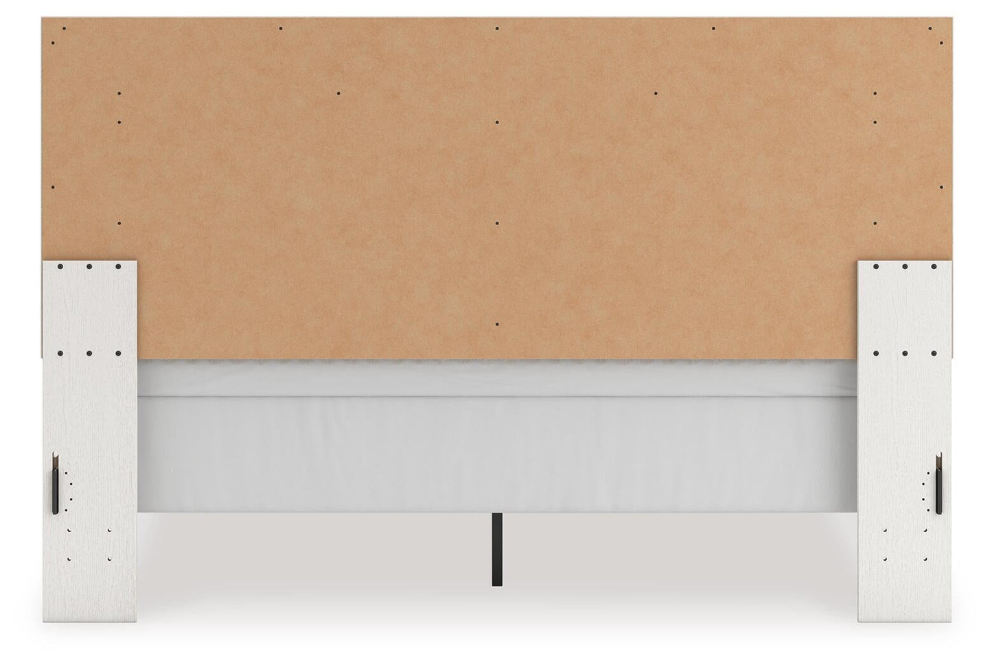 Zuraleus  Upholstered Panel Bed, Dresser And Mirror