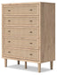 Cielden California  Upholstered Bed With Roll Slats, Dresser, Mirror, Chest And Nightstand