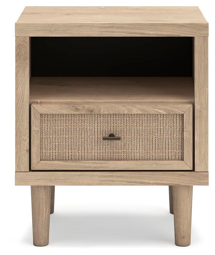 Cielden California  Upholstered Bed With Roll Slats, Dresser, Mirror, Chest And Nightstand