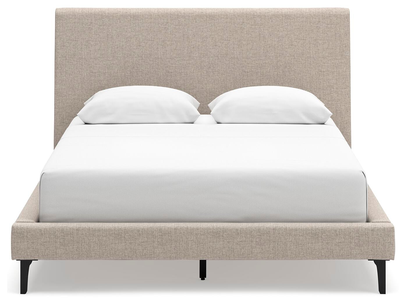 Cielden  Upholstered Bed With Roll Slats, Dresser, Mirror And Nightstand