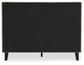 Cielden  Upholstered Bed With Roll Slats, Dresser And Mirror