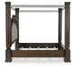 Maylee California  Canopy Bed, Dresser And Mirror