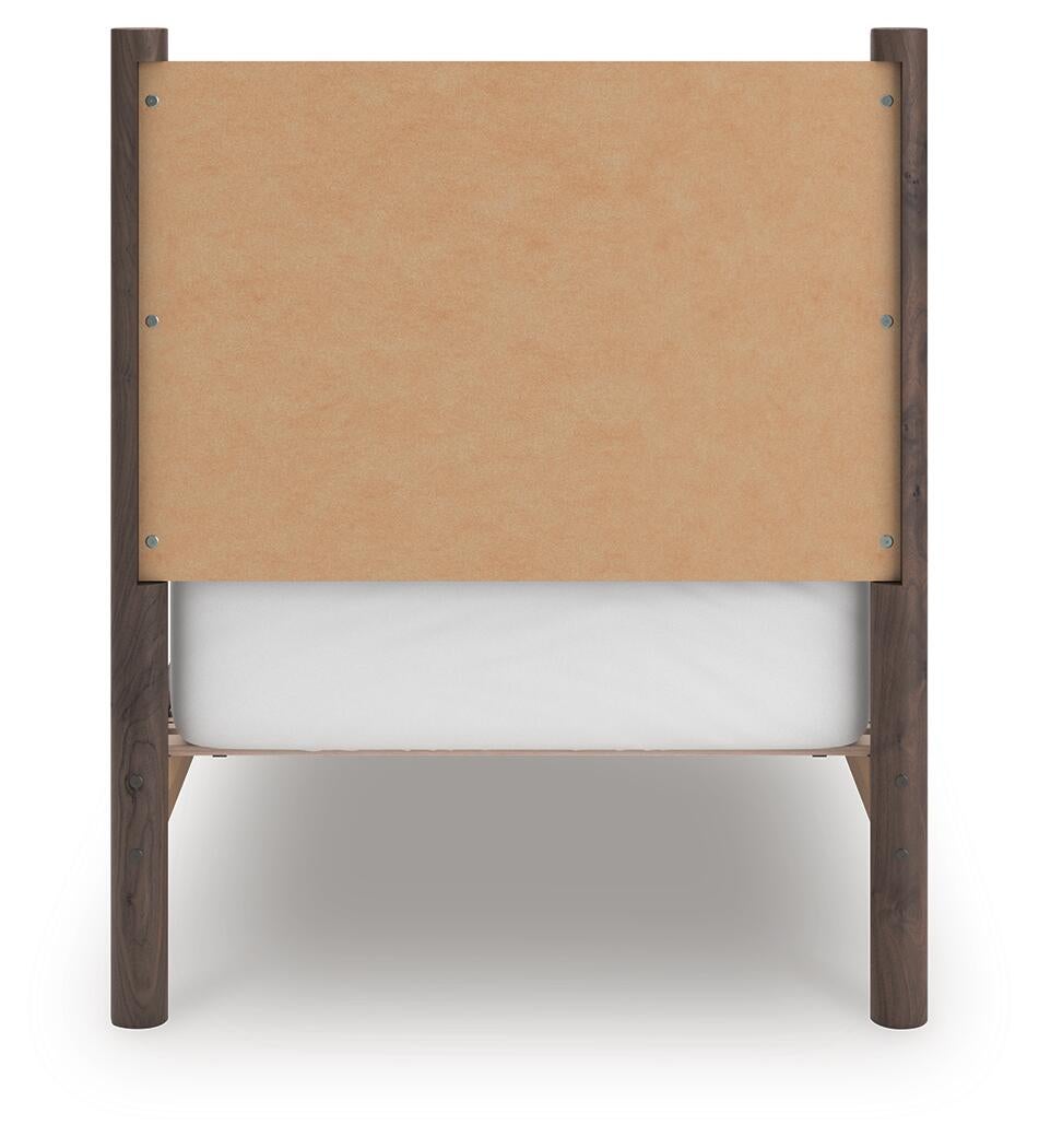 Pamytta  Panel Platform Bed, Dresser, Mirror And Nightstand