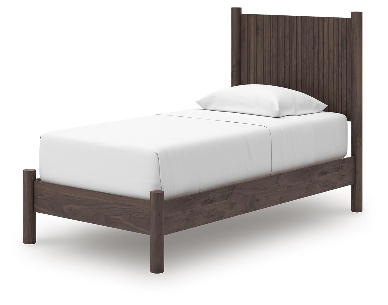 Cadmori  Panel Platform Bed, Dresser And Mirror