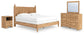 Galletyn  Panel Bed With Mirrored Dresser And Nightstand