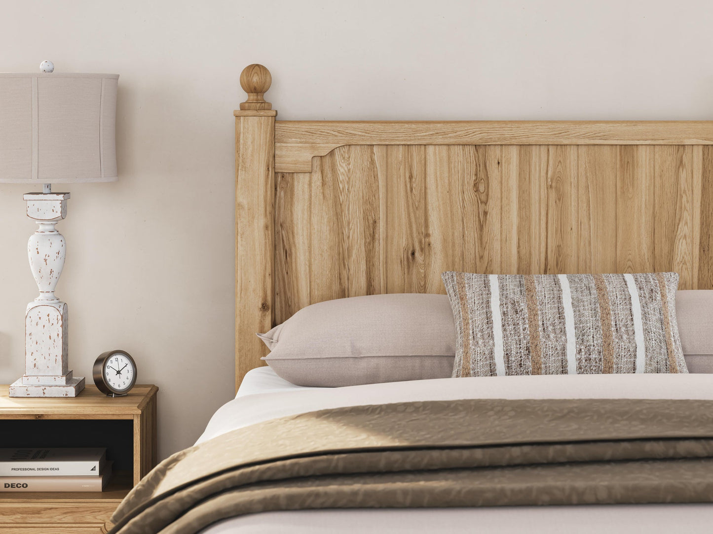 Aleaport  Panel Bed With Mirrored Dresser