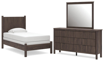 Pamytta  Panel Bed, Dresser And Mirror