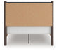Pamytta  Upholstered Panel Platform Bed, Dresser And Mirror