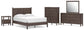 Cadmori  Panel Platform Bed, Dresser, Mirror, Chest And Nightstand