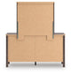 Pamytta  Panel Platform Bed, Dresser And Mirror