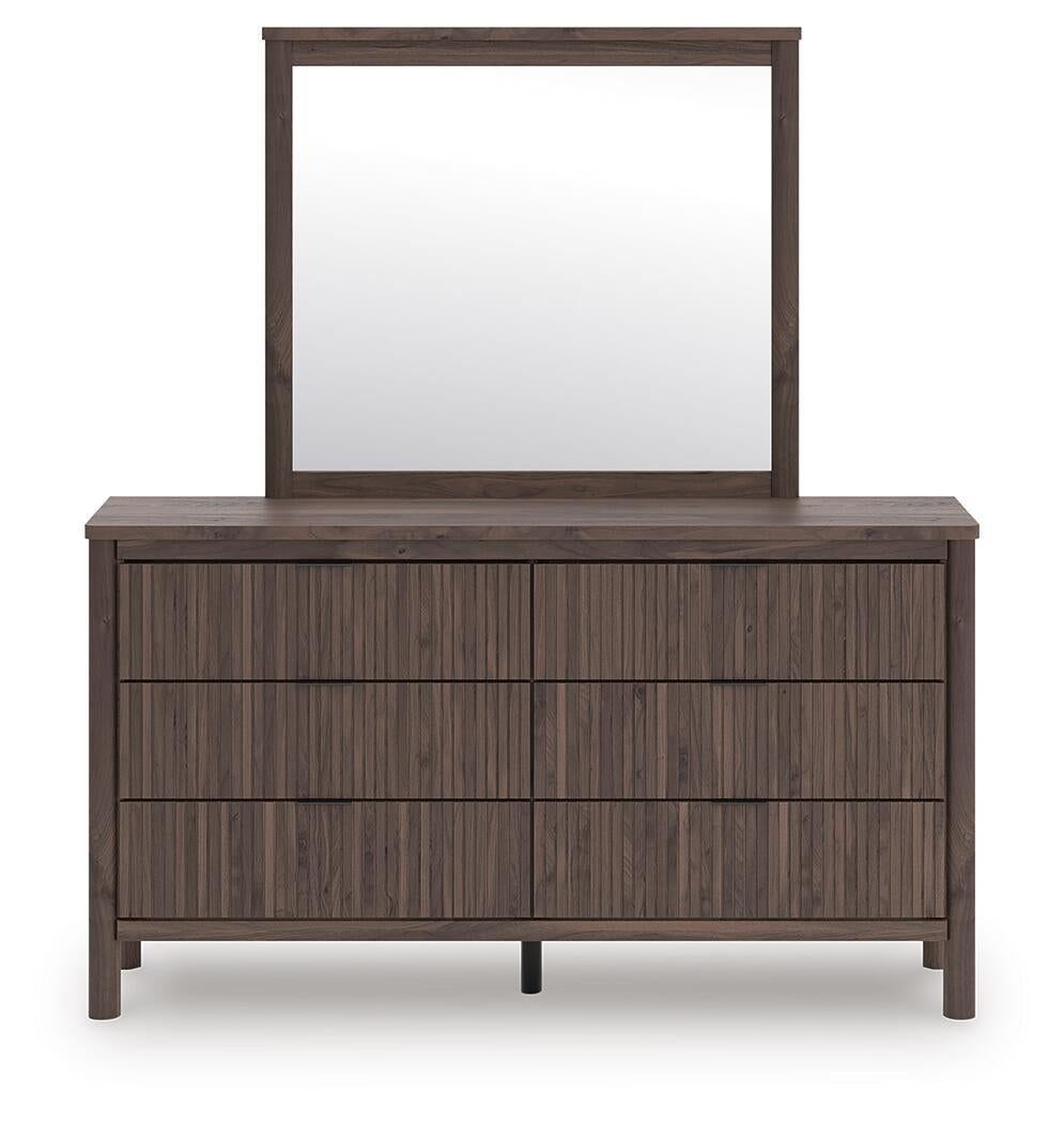 Cadmori  Panel Platform Bed, Dresser, Mirror, Chest And Nightstand