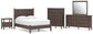 Cadmori  Panel Platform Bed, Dresser, Mirror, Chest And Nightstand