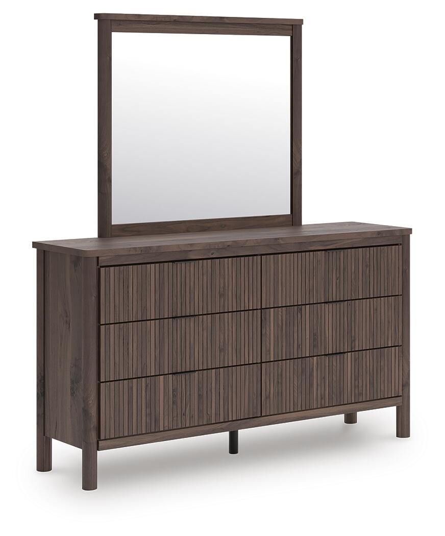 Cadmori  Panel Platform Bed, Dresser, Mirror, Chest And Nightstand