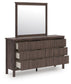 Cadmori  Panel Platform Bed, Dresser, Mirror, Chest And Nightstand