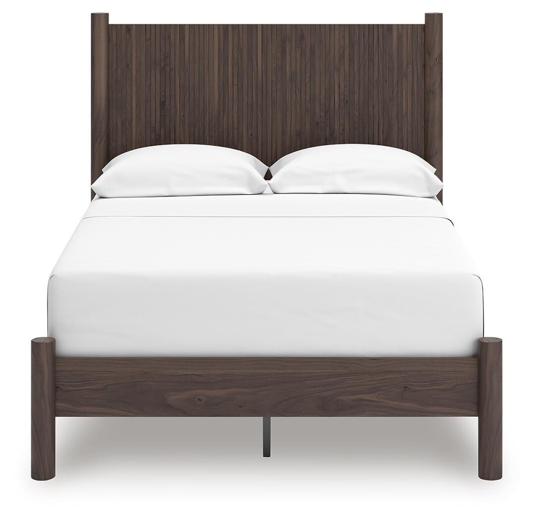 Cadmori  Panel Platform Bed, Dresser, Mirror, Chest And Nightstand