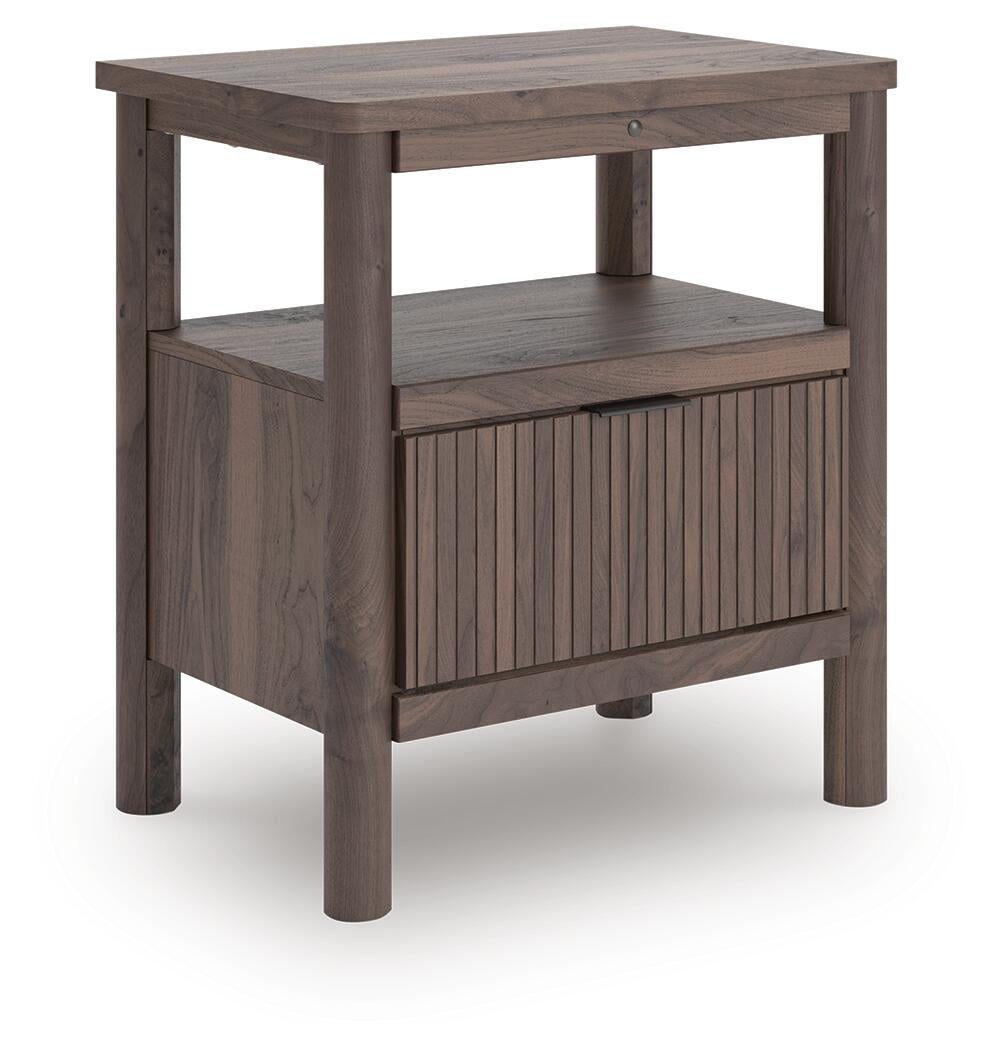 Cadmori  Panel Platform Bed, Dresser, Mirror, Chest And Nightstand