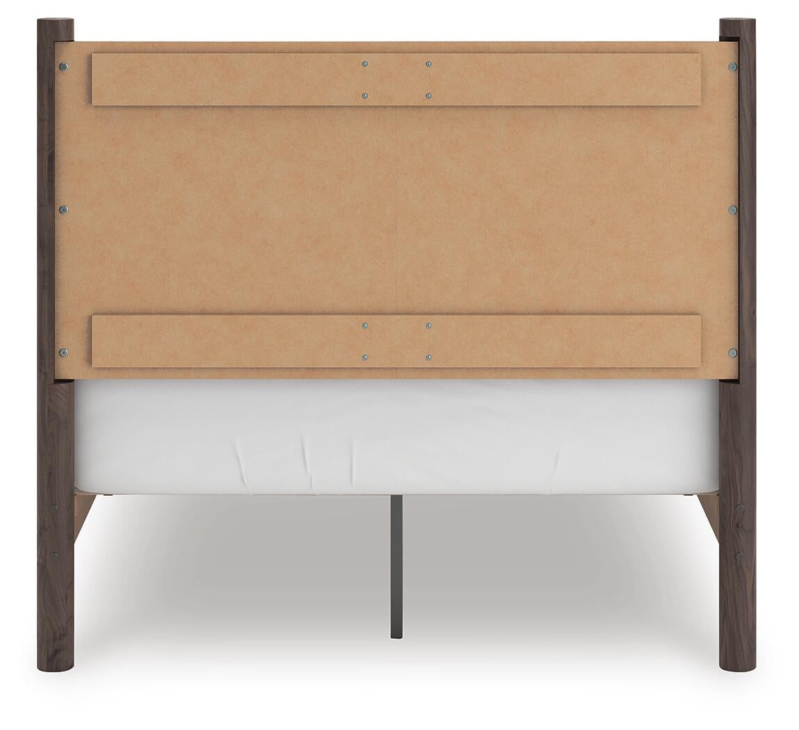 Pamytta  Panel Platform Bed, Dresser, Mirror And Nightstand