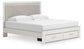 Zuraleus  Upholstered Panel Platform Storage Bed, Dresser And Mirror