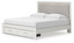 Zuraleus  Upholstered Panel Platform Storage Bed, Dresser And Mirror