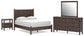Cadmori  Panel Bed, Dresser, Mirror And Nightstand